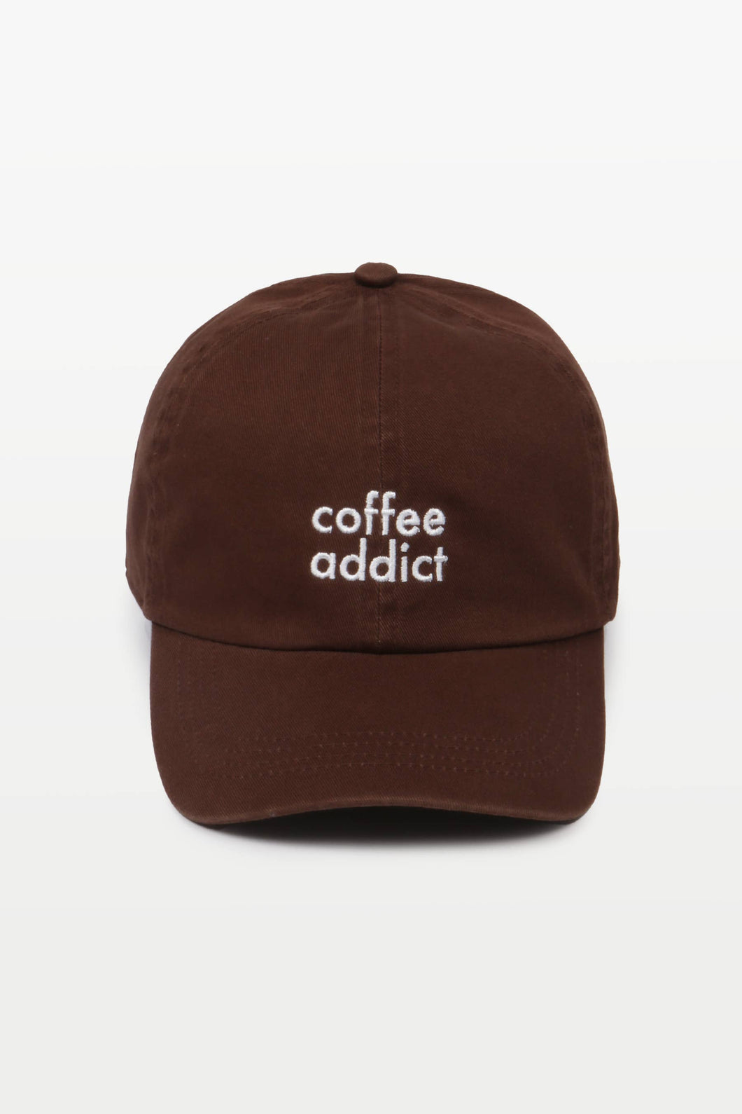 COFFEE ADDICT embroidery in Cotton Baseball Cap