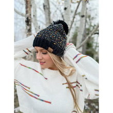 Load image into Gallery viewer, Chenille Confetti Pom Beanie
