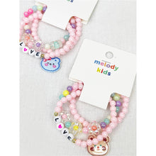 Load image into Gallery viewer, Love and Bear Theme Kids Layering Bracelet Set
