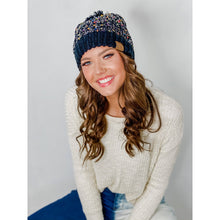 Load image into Gallery viewer, Chenille Confetti Pom Beanie
