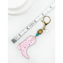 Load image into Gallery viewer, Western Theme Cowboy Boot Keychain
