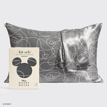 Load image into Gallery viewer, Kitsch &amp; Mickey and Minnie Satin Pillowcase Mickey Maze
