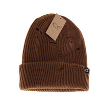 Load image into Gallery viewer, Unisex Distressed C.C. Beanie

