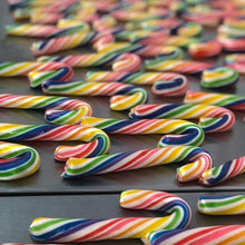 Load image into Gallery viewer, Rainbow Cherry Candy Canes
