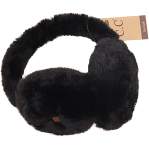 RESTOCK Faux Fur Black Earmuffs
