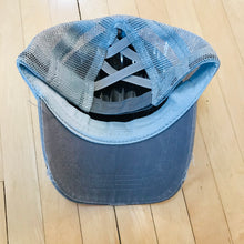 Load image into Gallery viewer, Kids CrissCross High Ponytail Hat, Distressed GRAY
