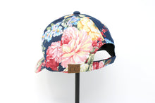 Load image into Gallery viewer, Cotton Floral Navy Ball Cap
