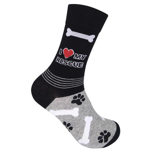 I Love My Rescue Socks