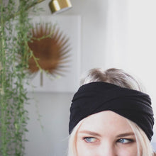 Load image into Gallery viewer, Black Women's Wide Headband
